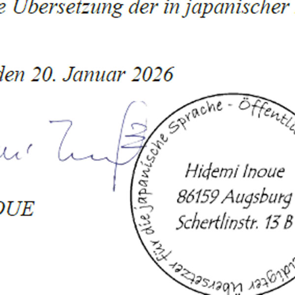 Certified translation